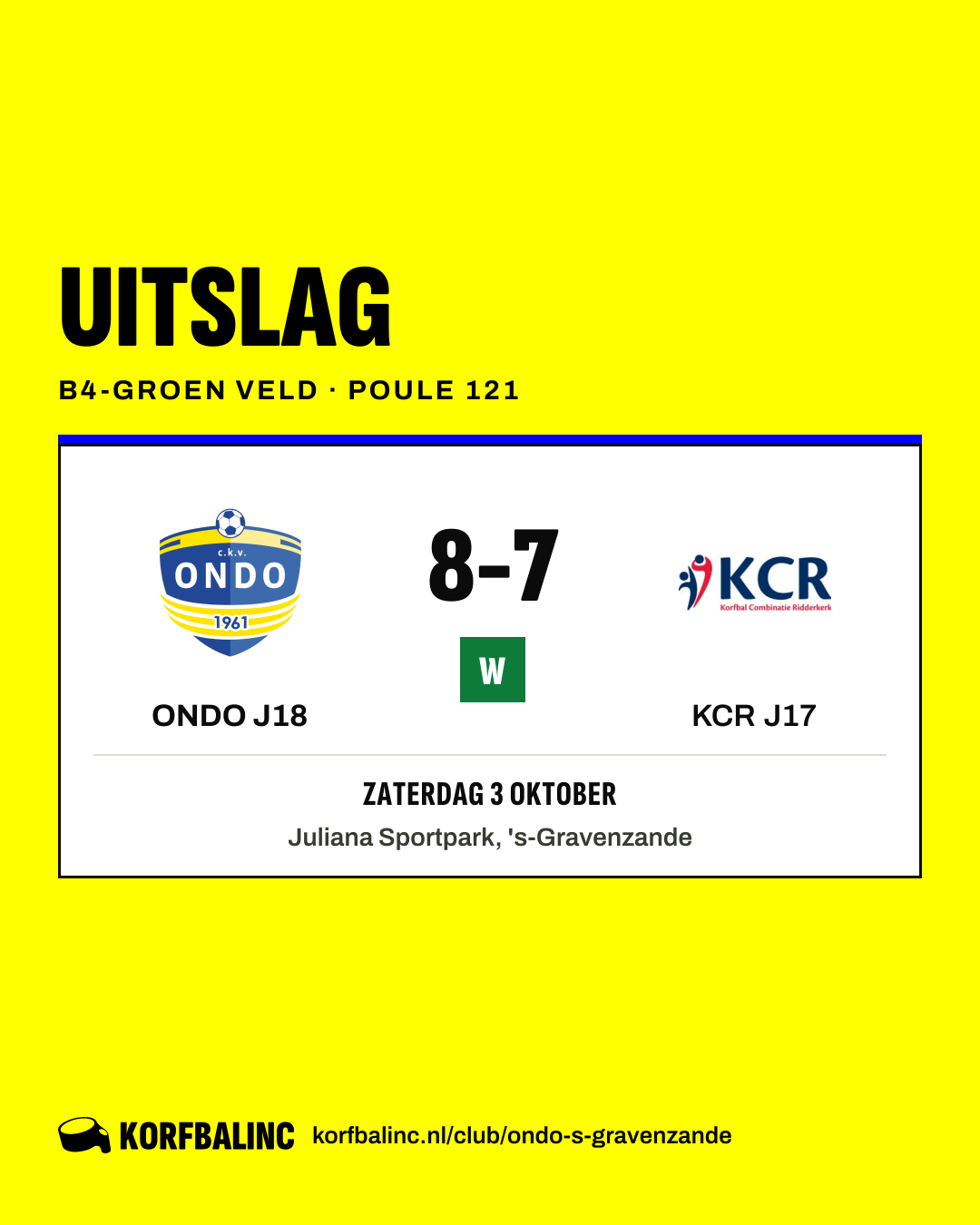 ONDO J18 - KCR J17