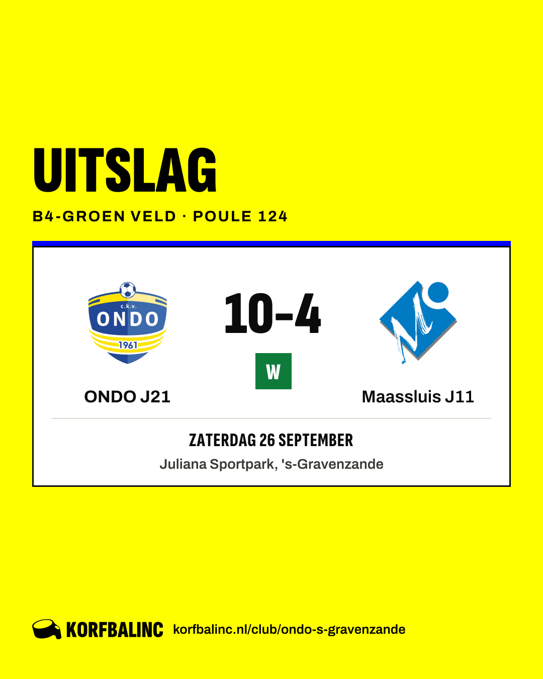 ONDO J21 - Maassluis J11