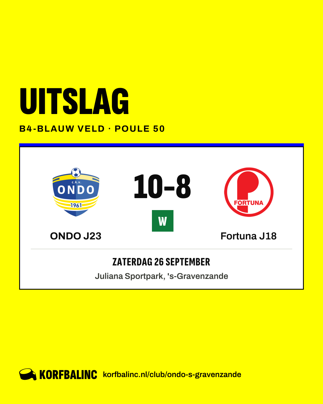 ONDO J23 - Fortuna J18
