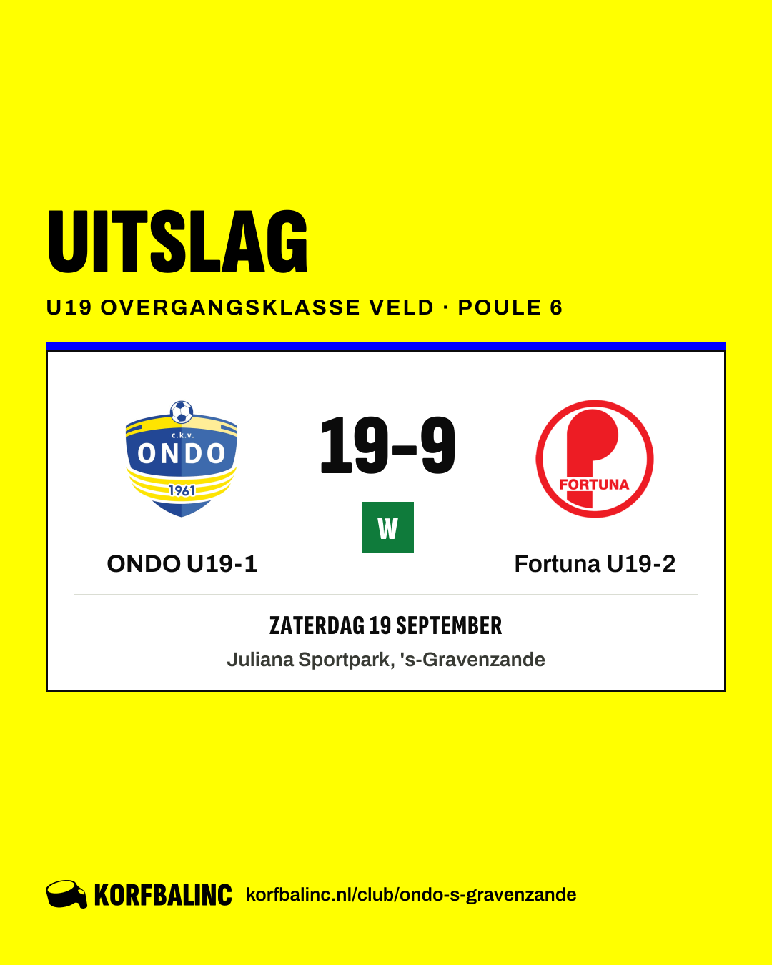 ONDO U19-1 - Fortuna U19-2