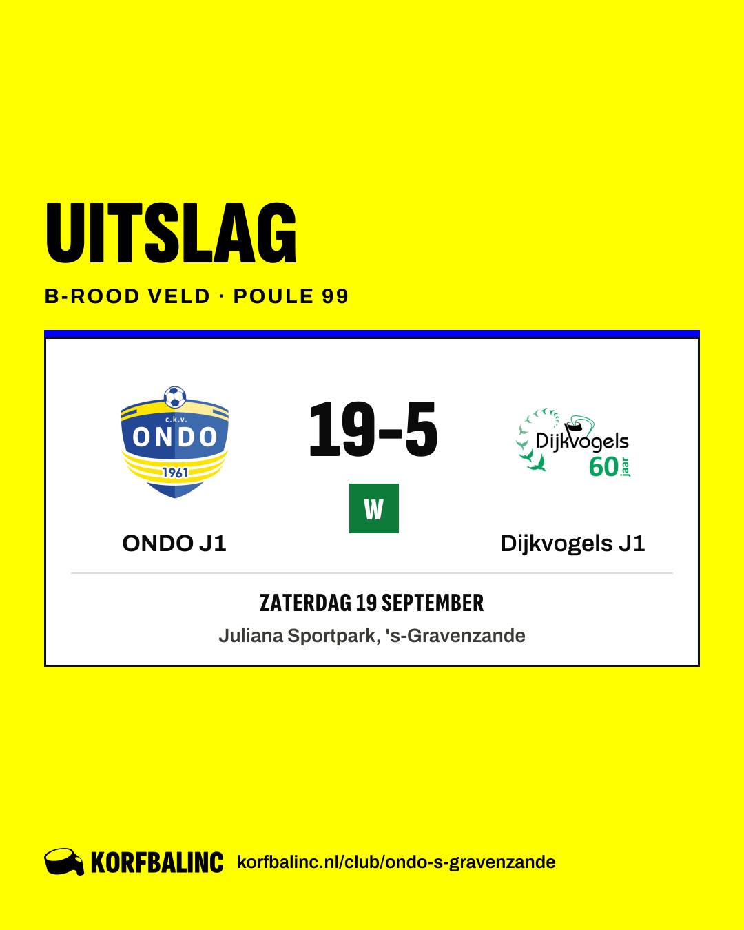 ONDO J1 - Dijkvogels J1