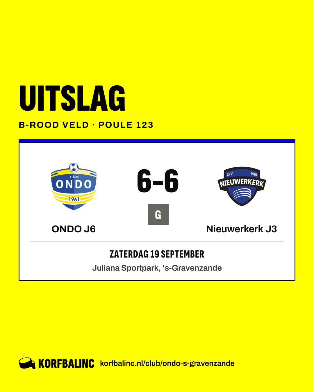 ONDO J6 - Nieuwerkerk J3