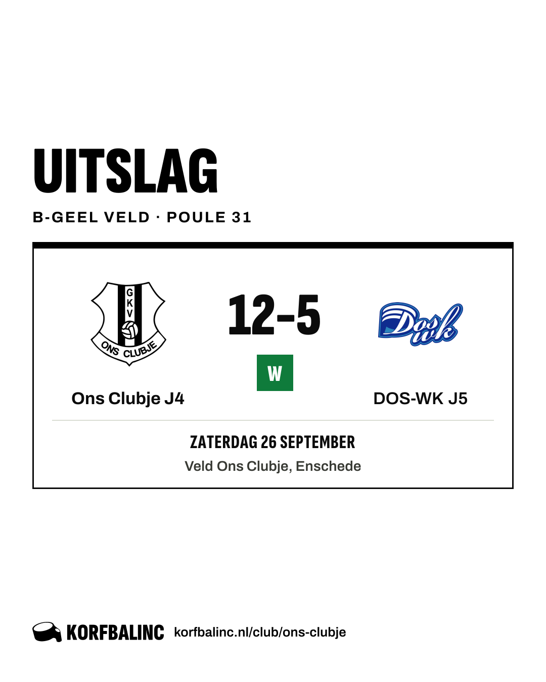 Ons Clubje J4 - DOS-WK J5