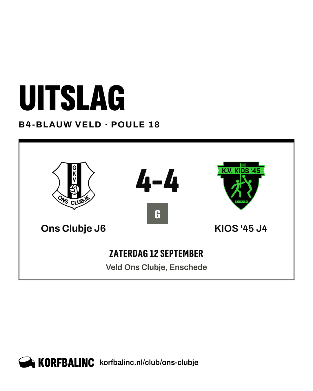 Ons Clubje J6 - KIOS '45 J4