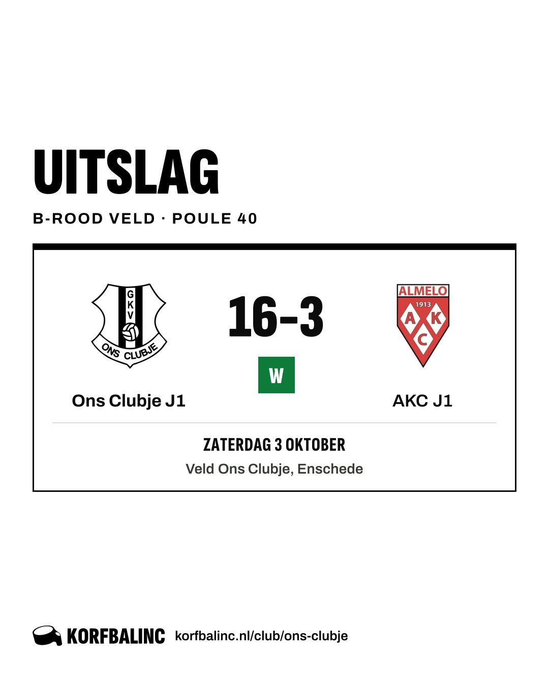 Ons Clubje J1 - AKC J1