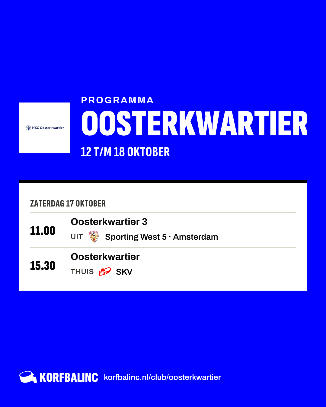 Uitslagen Oosterkwartier