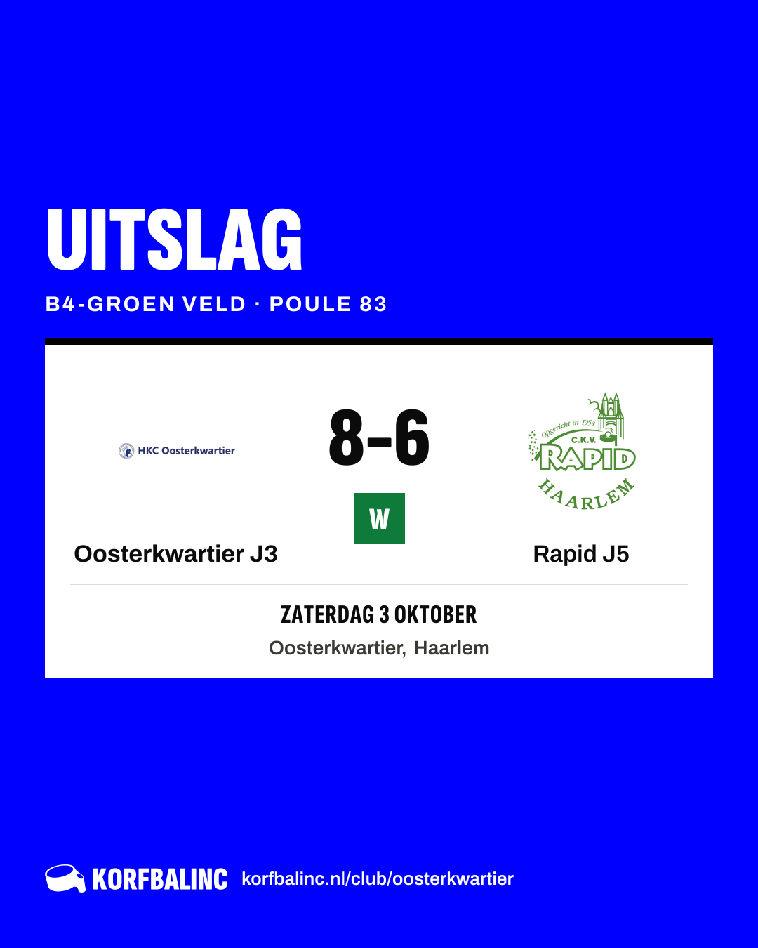 Oosterkwartier J3 - Rapid J5