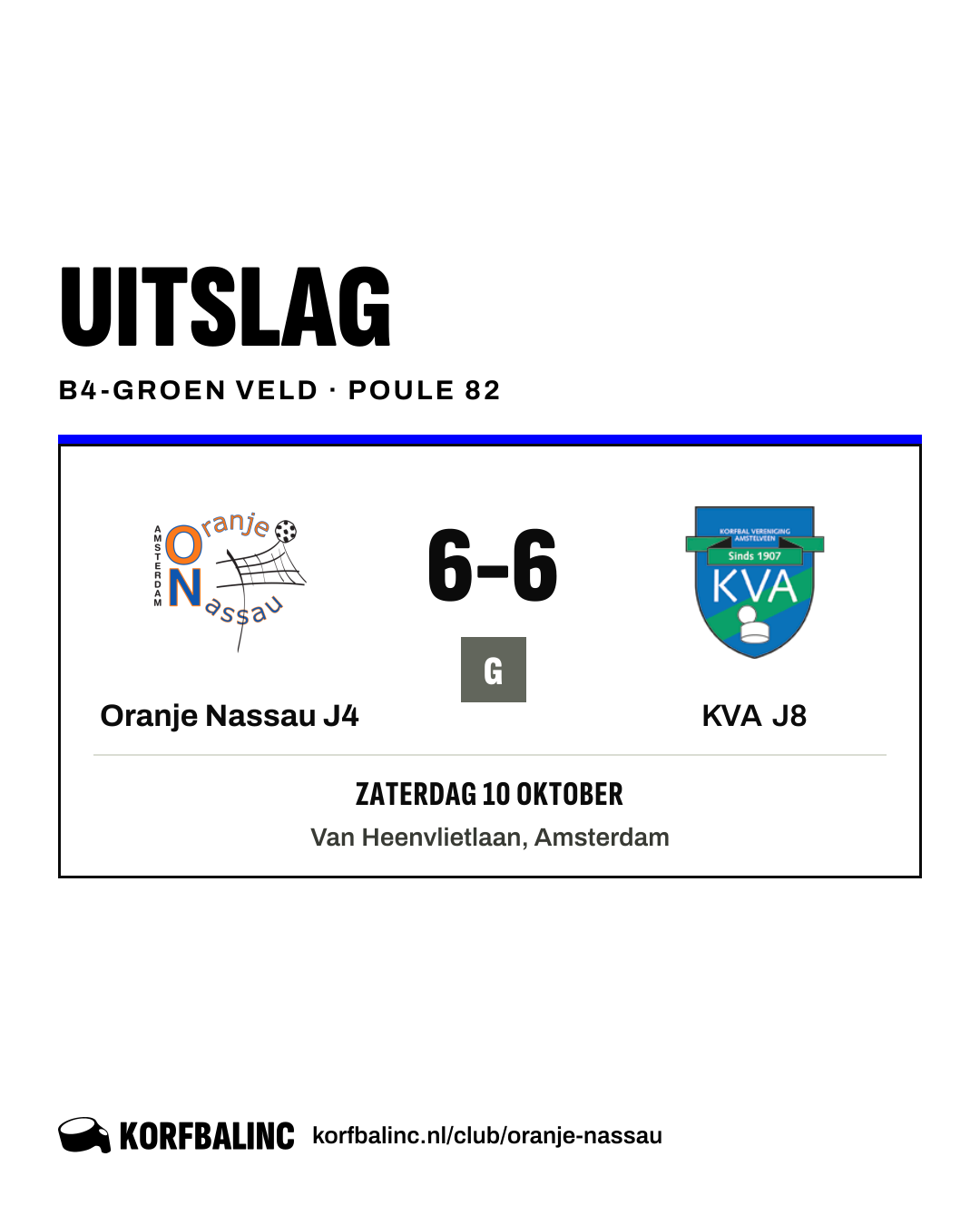 Oranje Nassau J4 - KVA J8