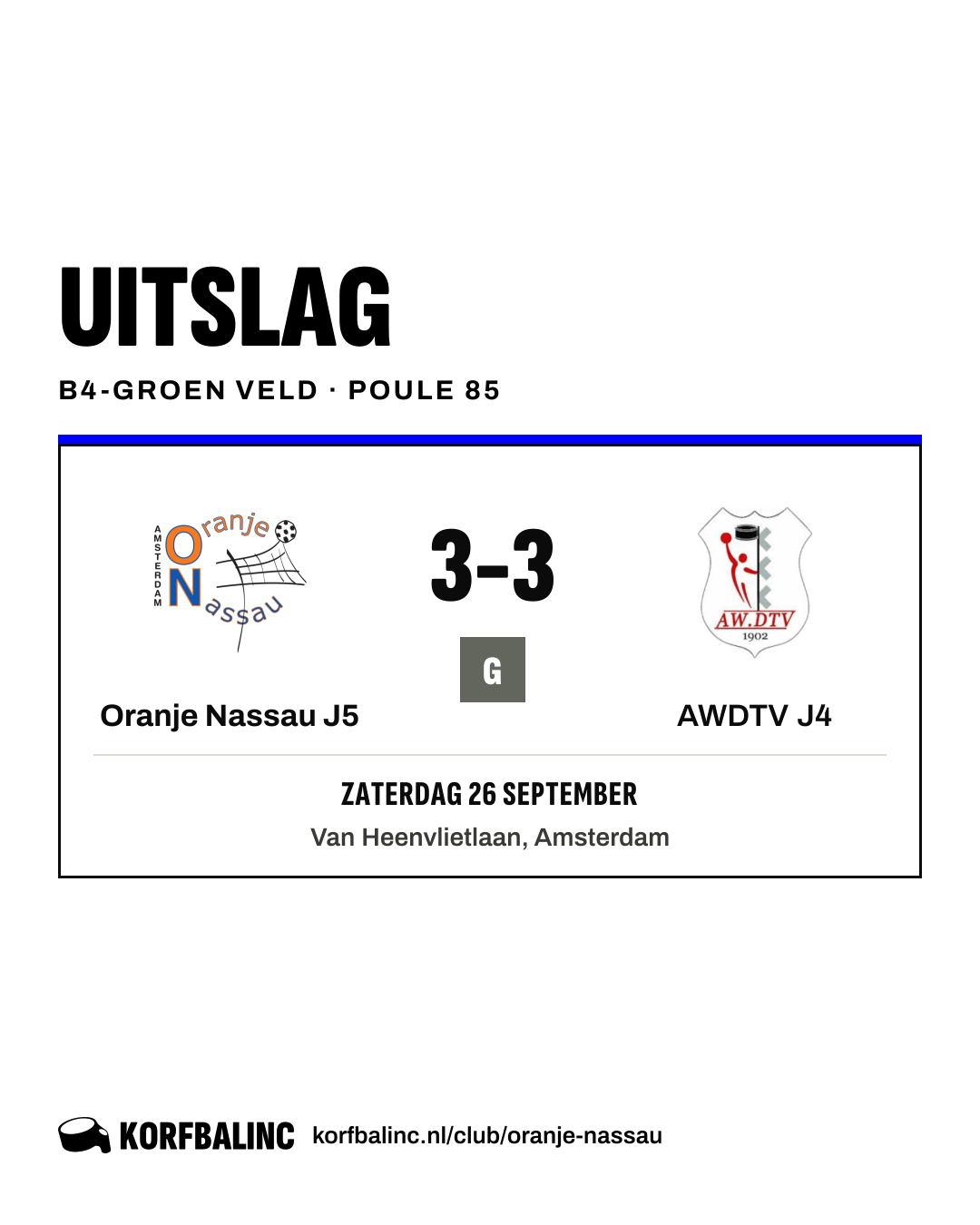 Oranje Nassau J5 - AWDTV J4