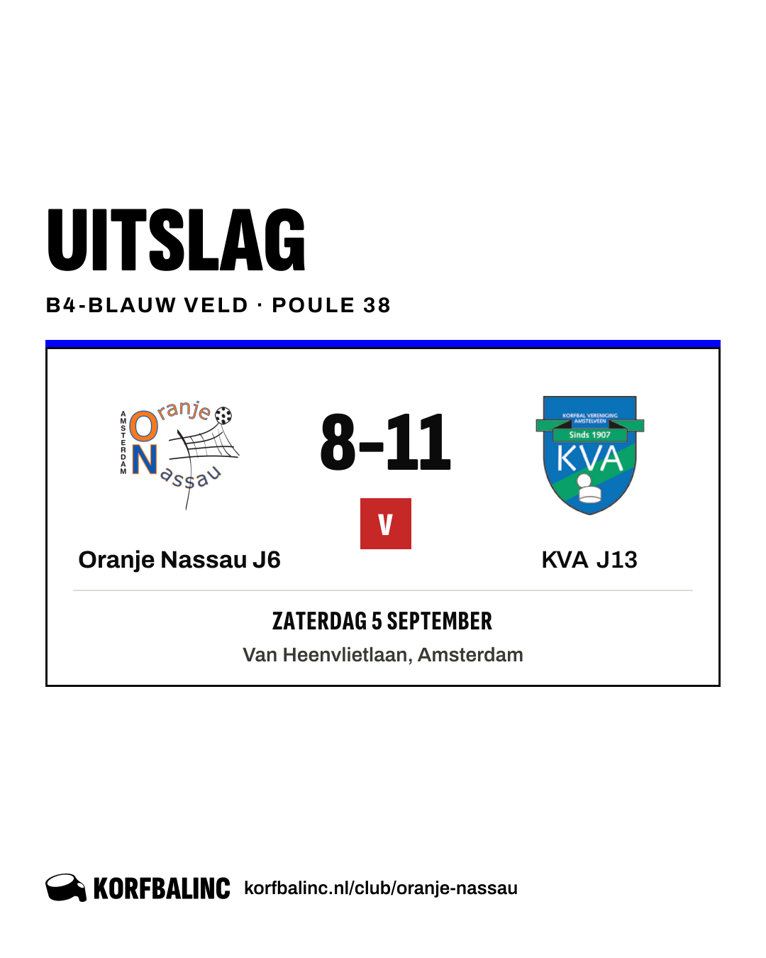 Oranje Nassau J6 - KVA J13