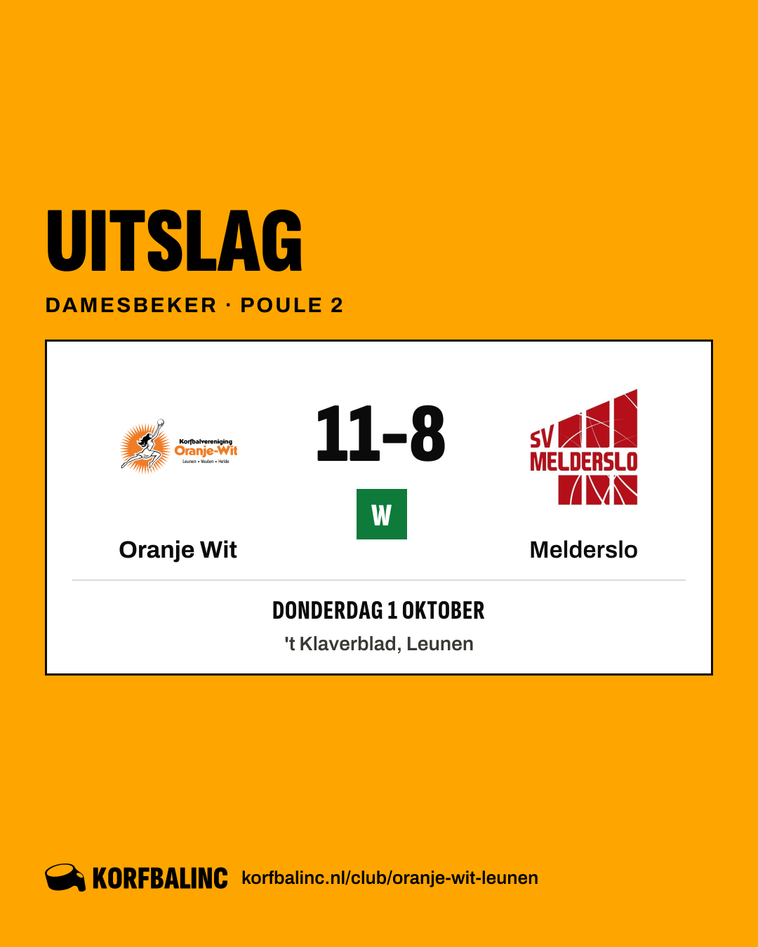 Oranje Wit - Melderslo