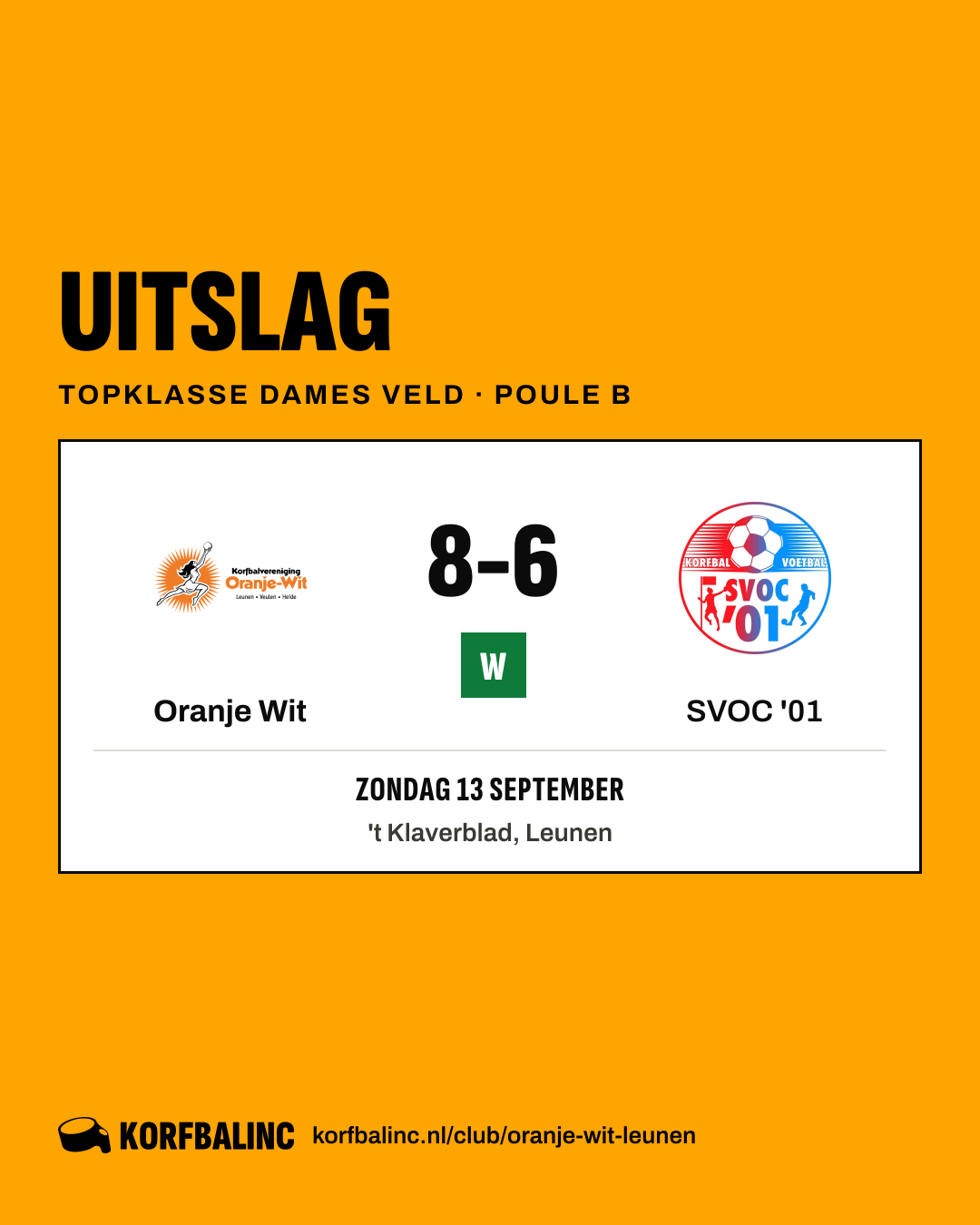 Oranje Wit - SVOC '01