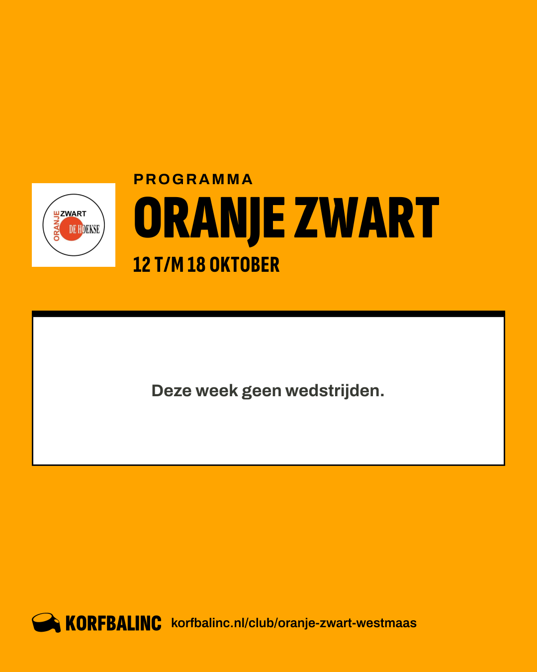 Uitslagen Oranje Zwart, beeld 1 van 3