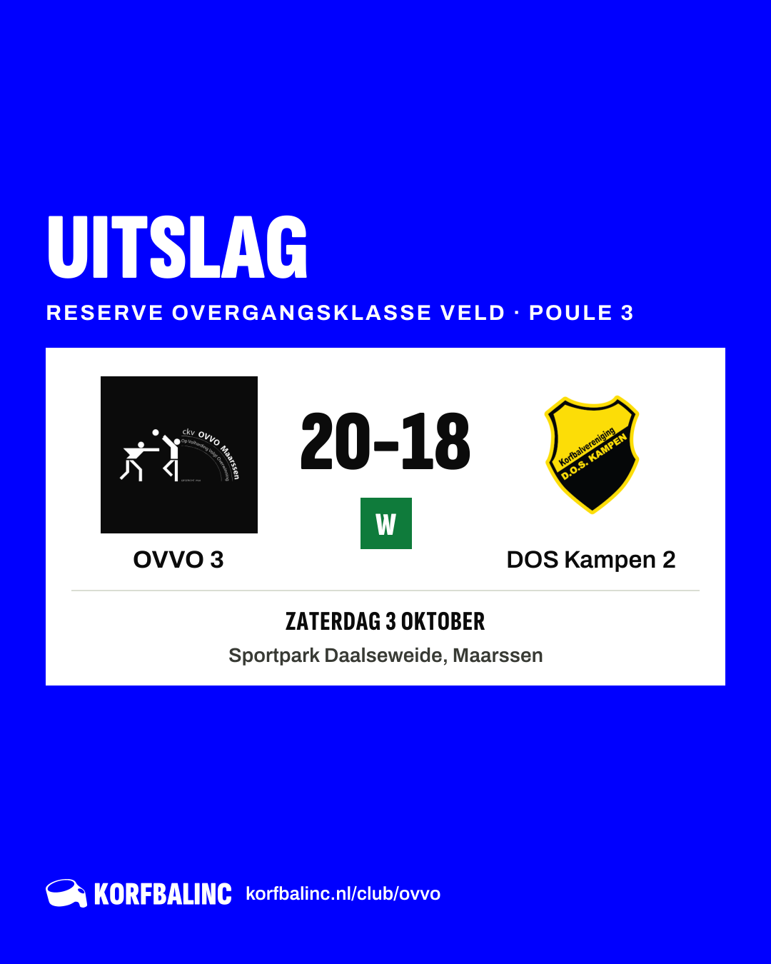 OVVO 3 - DOS Kampen 2