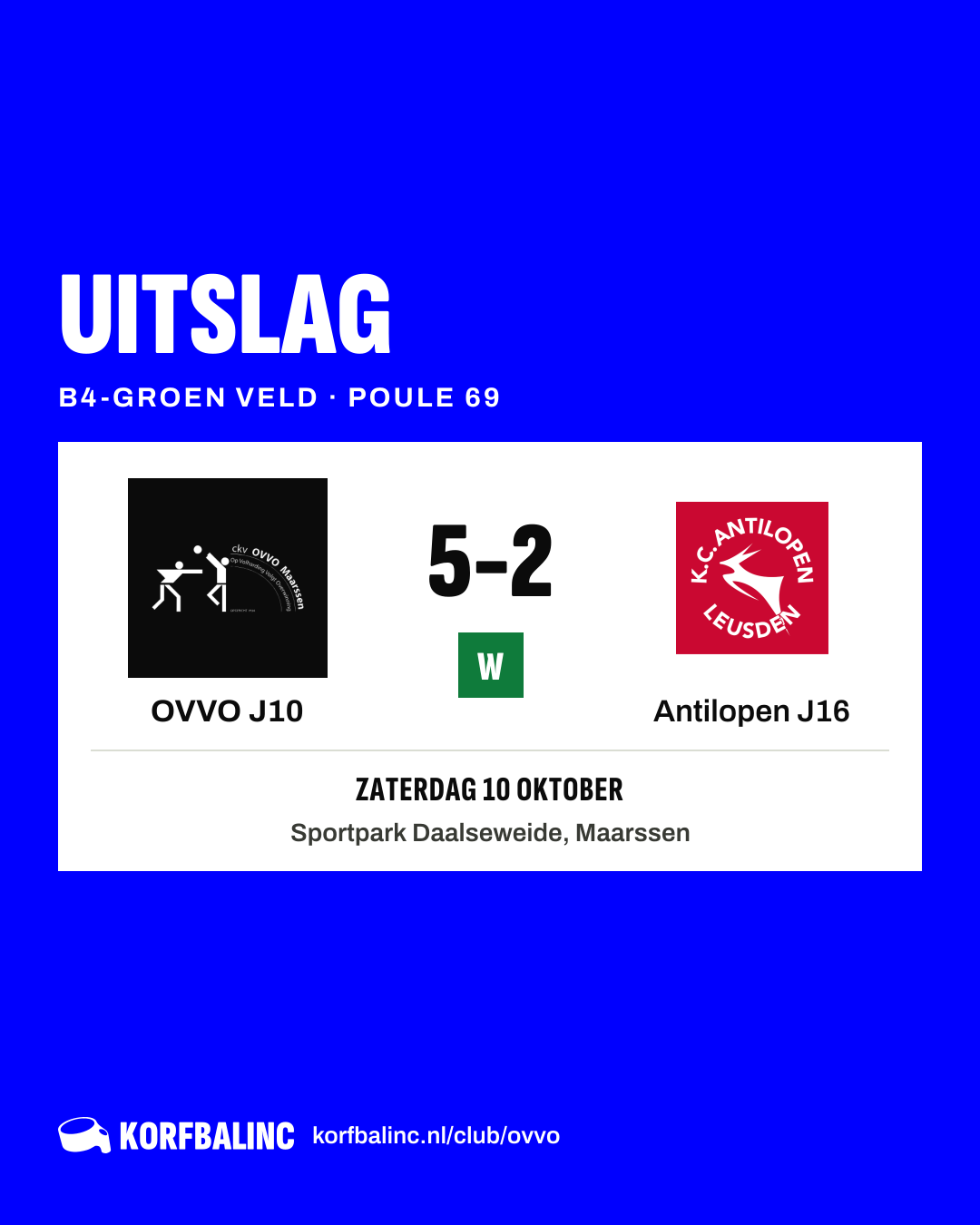 OVVO J10 - Antilopen J16