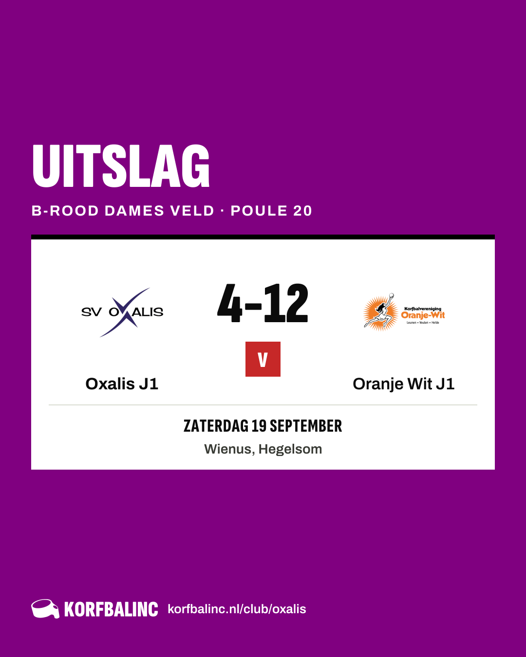 Oxalis J1 - Oranje Wit J1