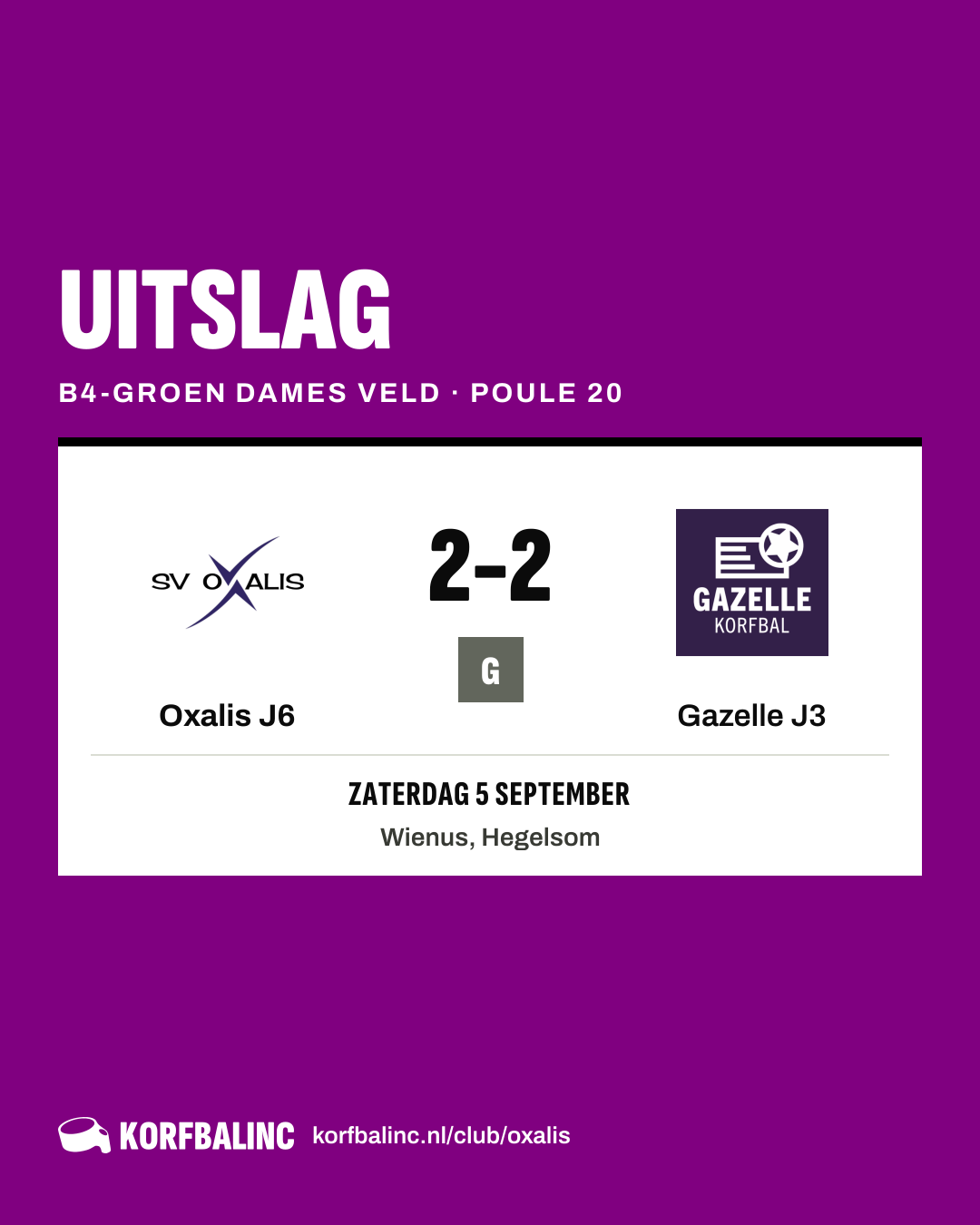 Oxalis J6 - Gazelle J3
