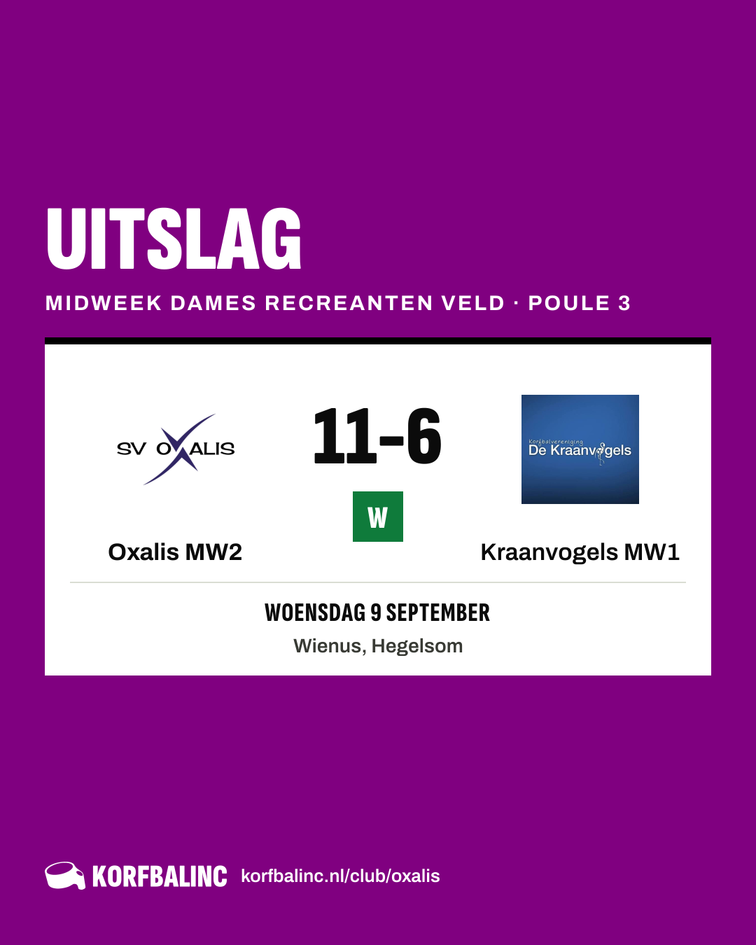 Oxalis MW2 - Kraanvogels MW1