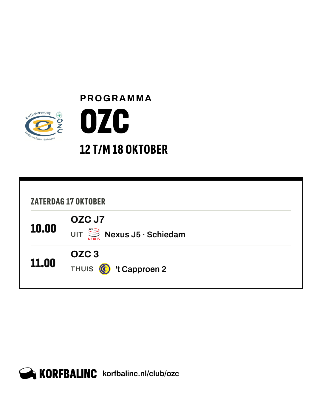 Uitslagen OZC