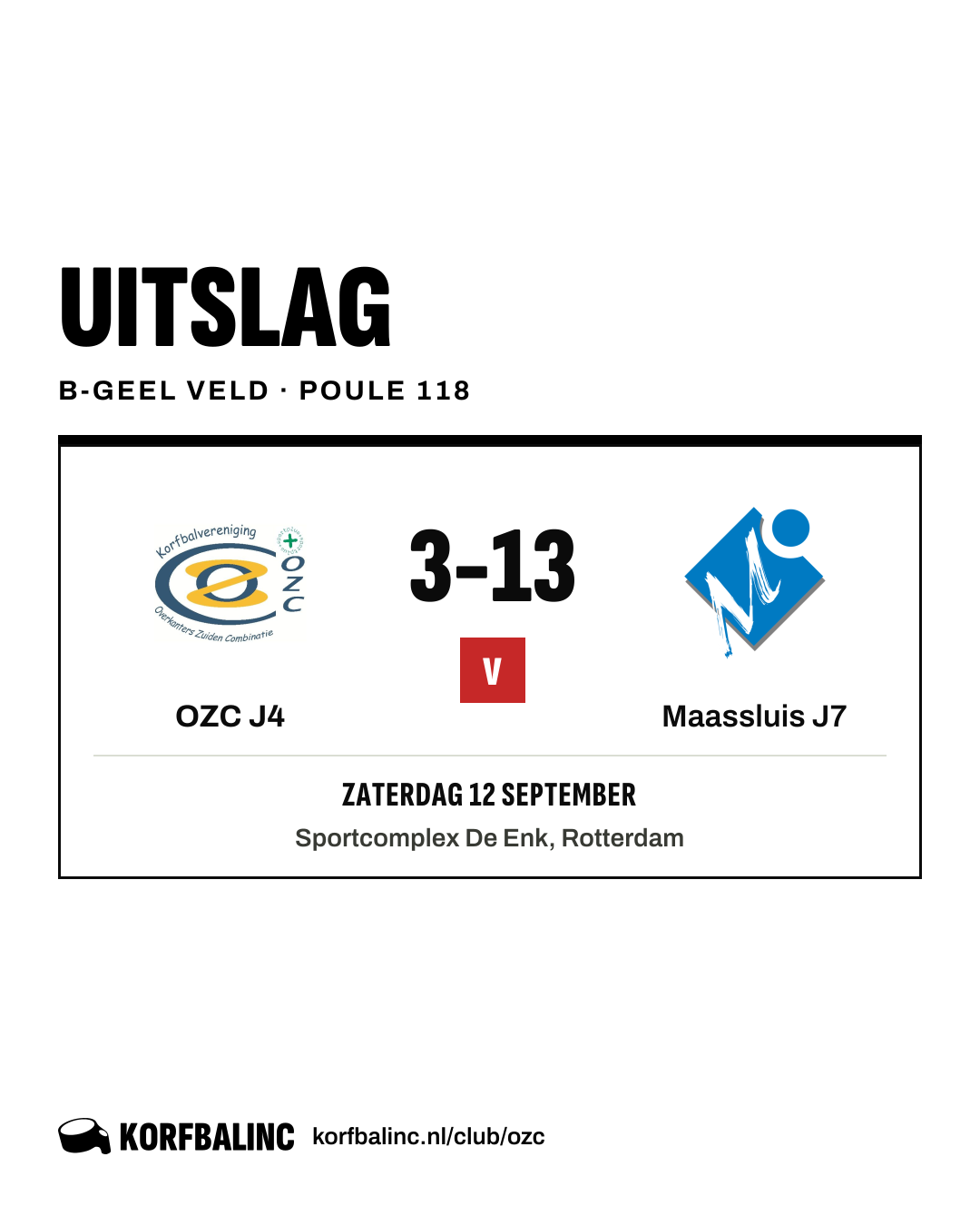 OZC J4 - Maassluis J7