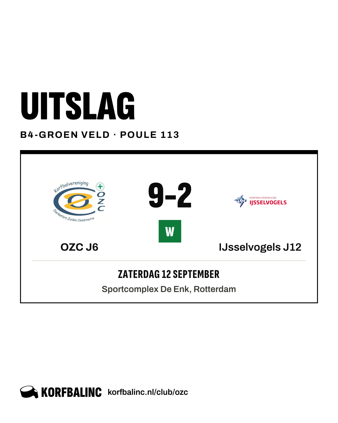 OZC J6 - IJsselvogels J12