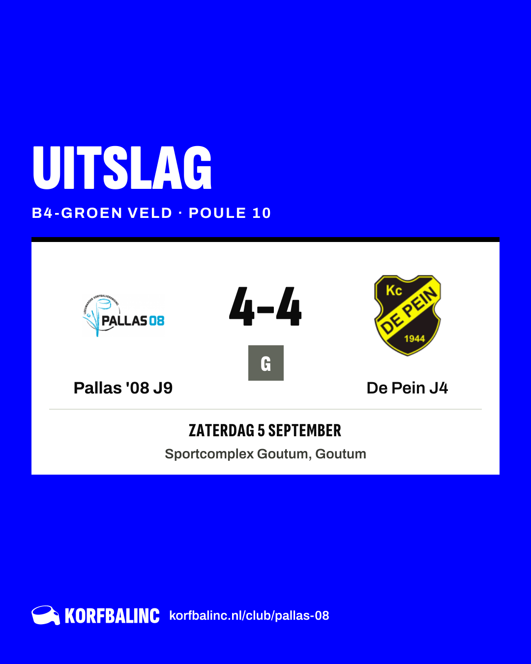 Pallas '08 J9 - De Pein J4