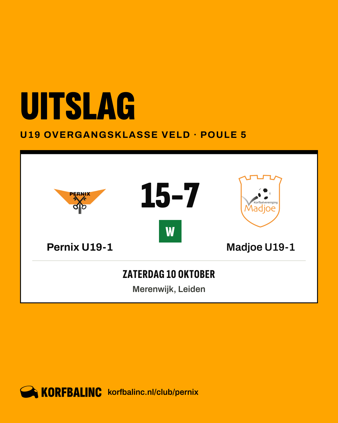 Pernix U19-1 - Madjoe U19-1