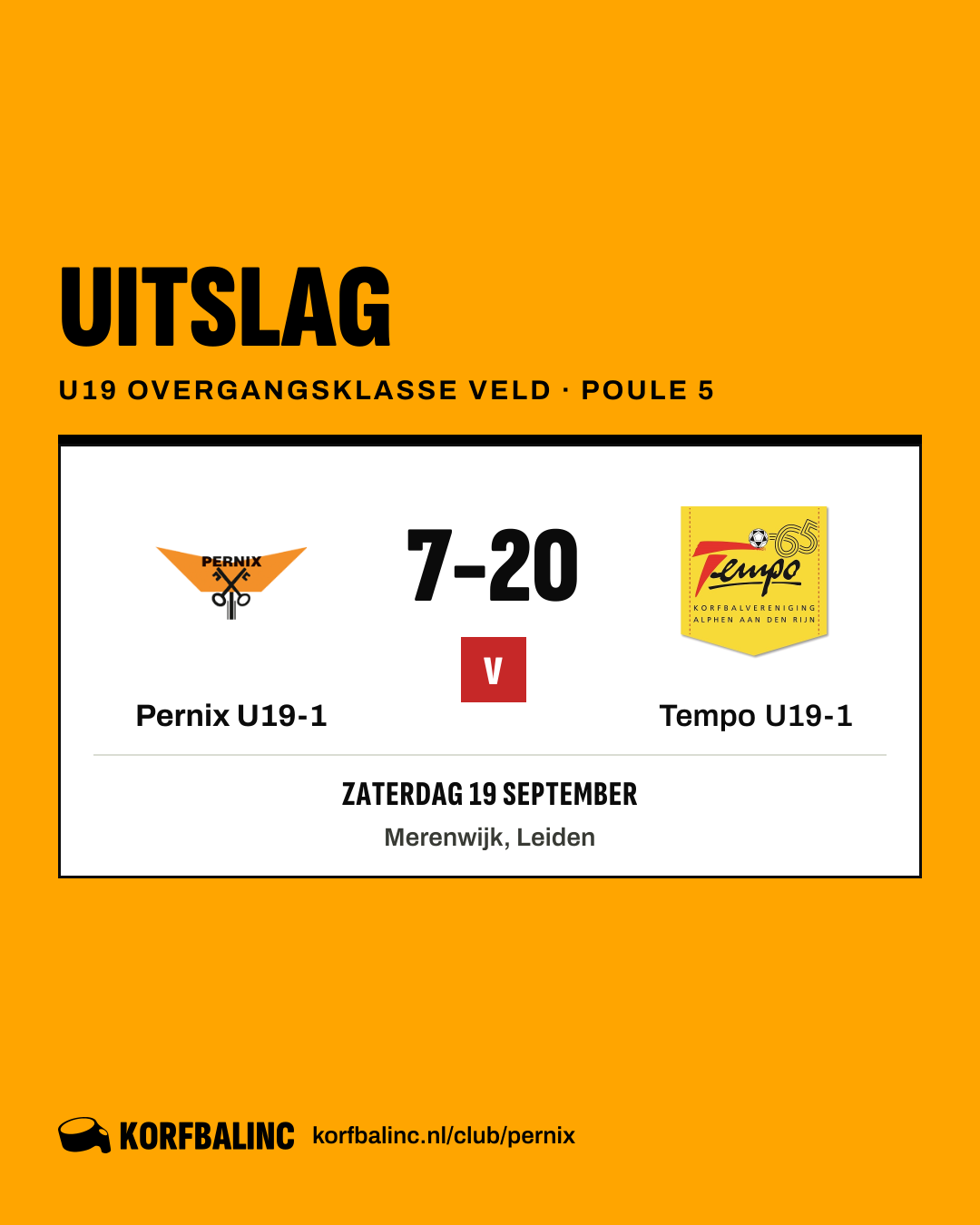 Pernix U19-1 - Tempo U19-1