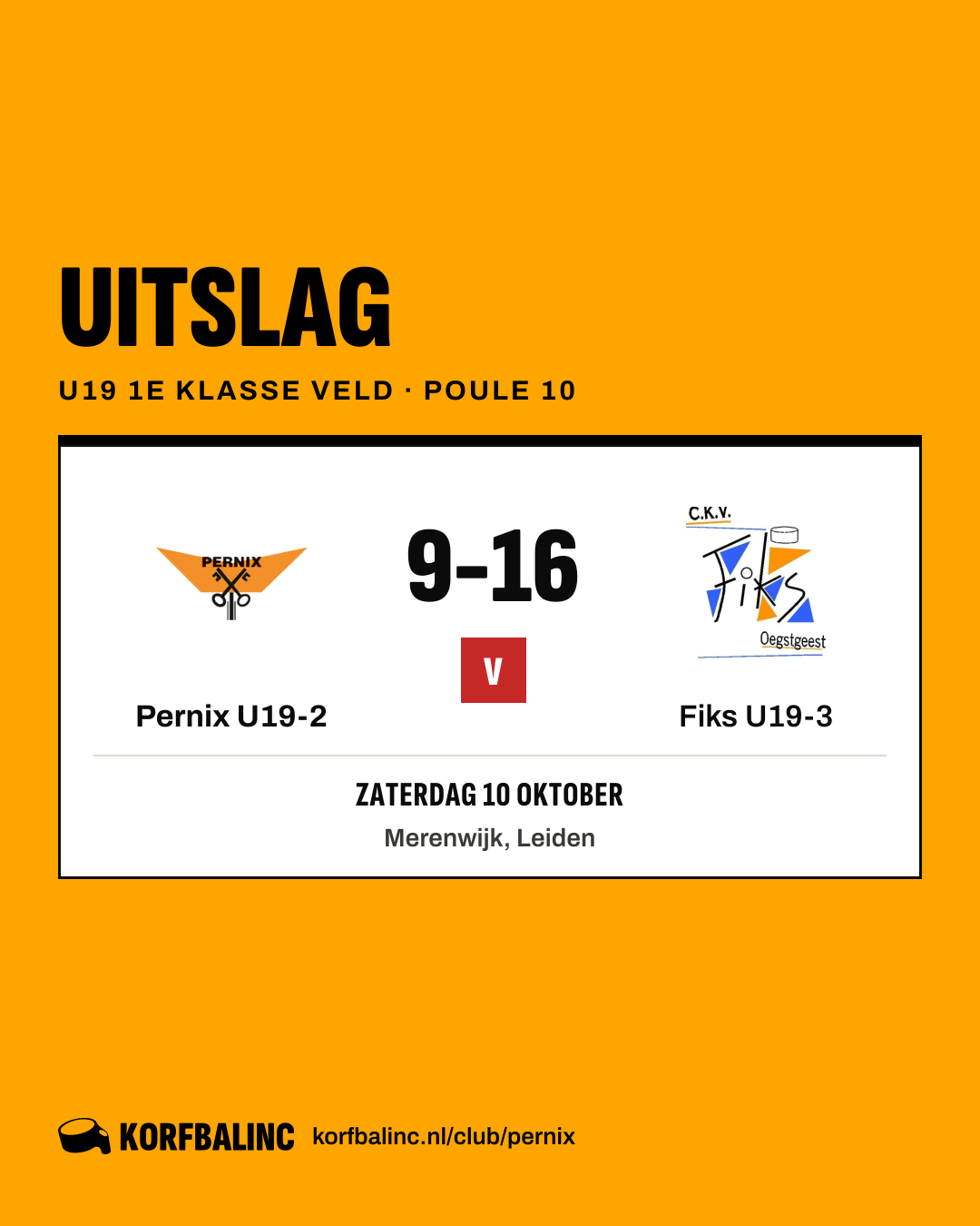 Pernix U19-2 - Fiks U19-3