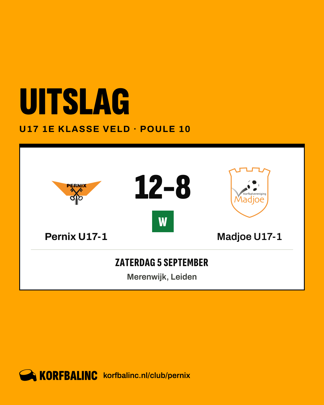 Pernix U17-1 - Madjoe U17-1
