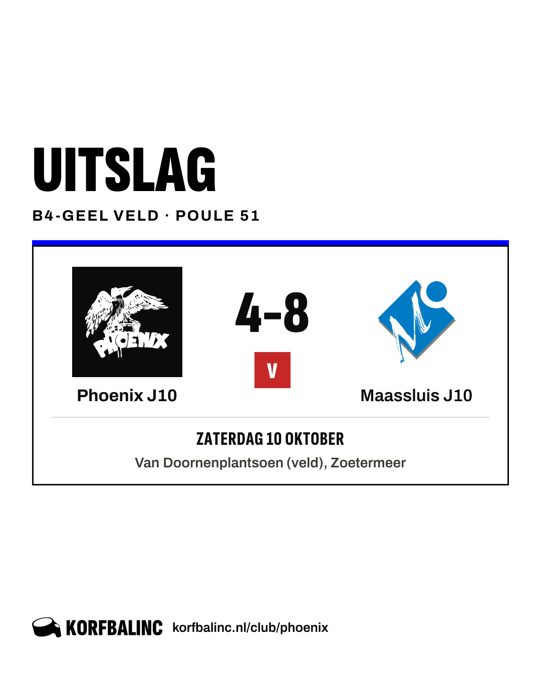 Phoenix J10 - Maassluis J10