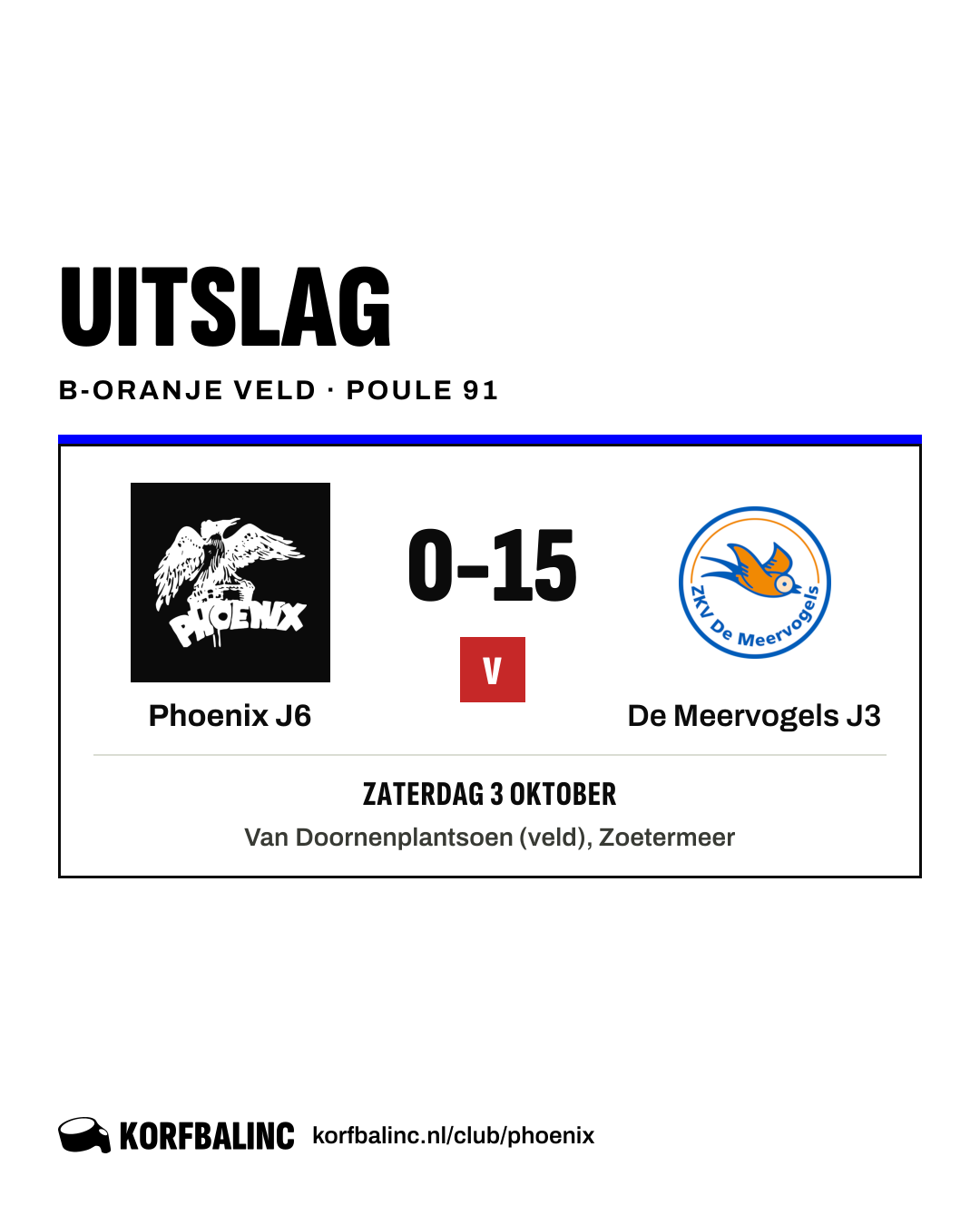 Phoenix J6 - De Meervogels J3