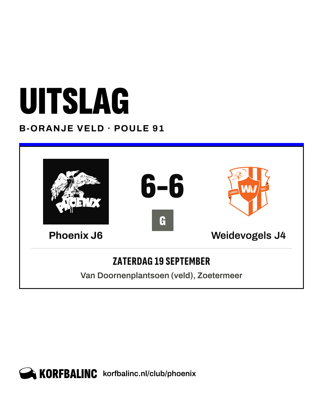 Phoenix J6 - Weidevogels J4