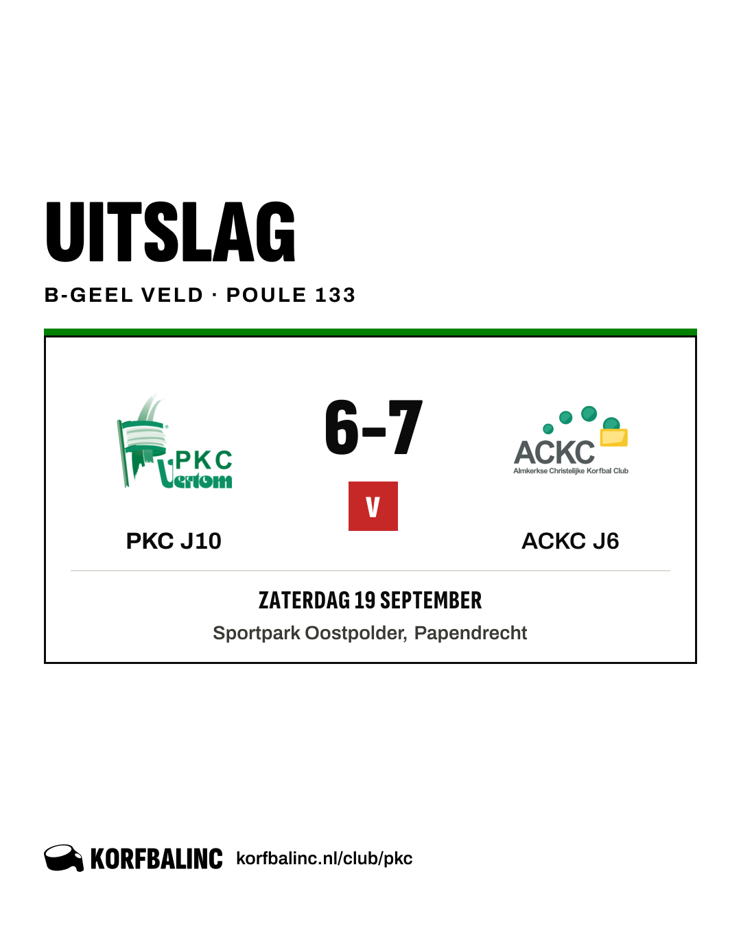 PKC J10 - ACKC J6