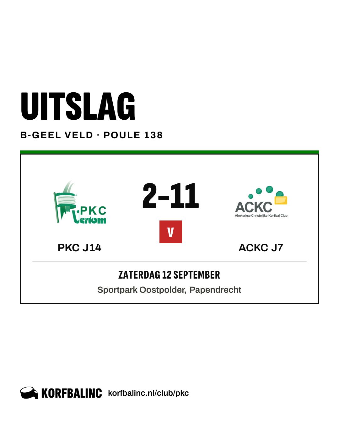 PKC J14 - ACKC J7