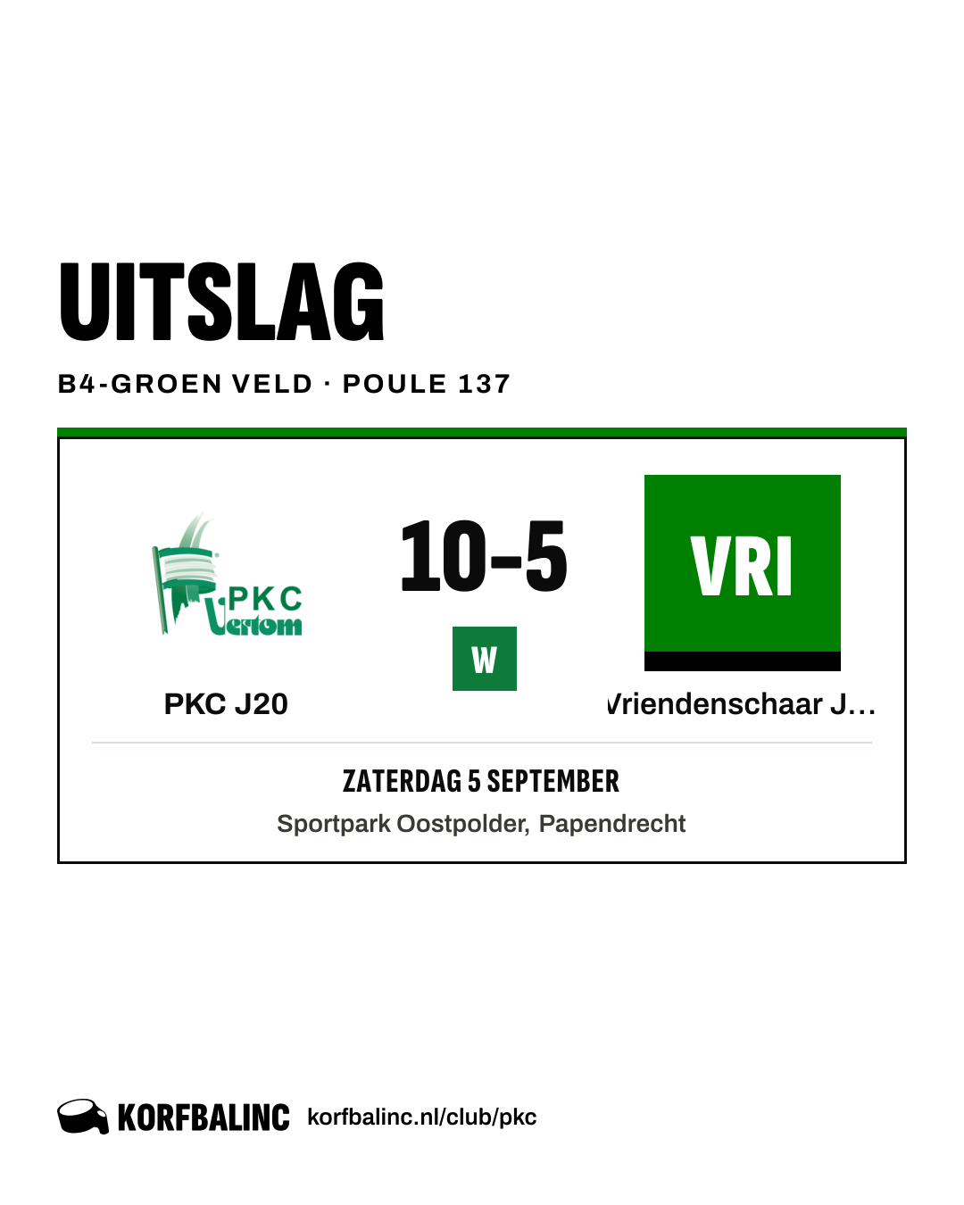 PKC J20 - Vriendenschaar J15