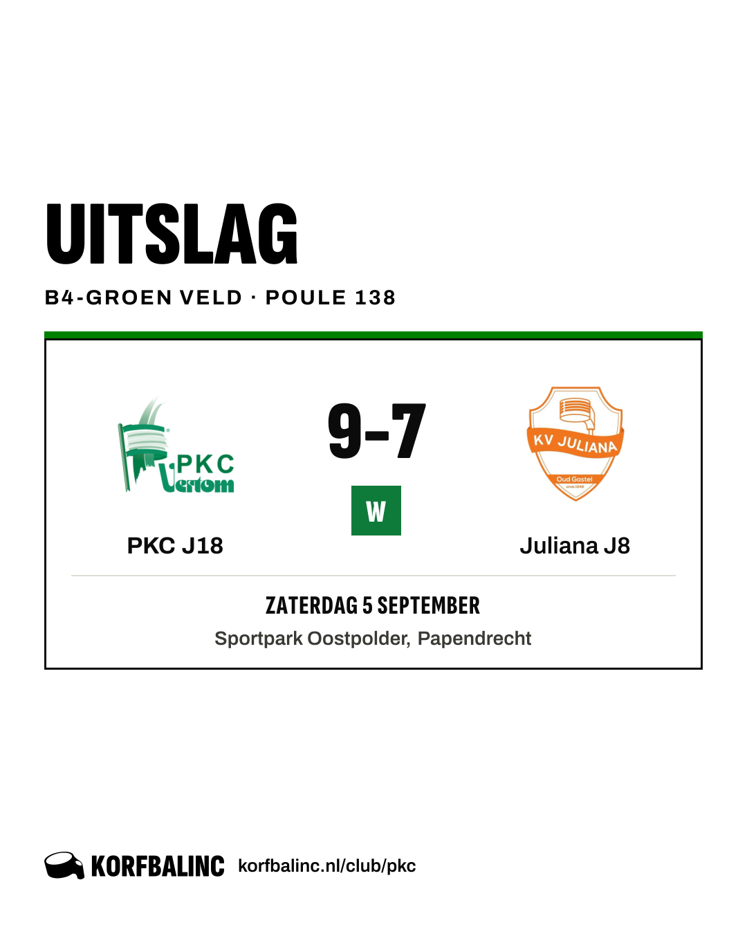 PKC J18 - Juliana J8