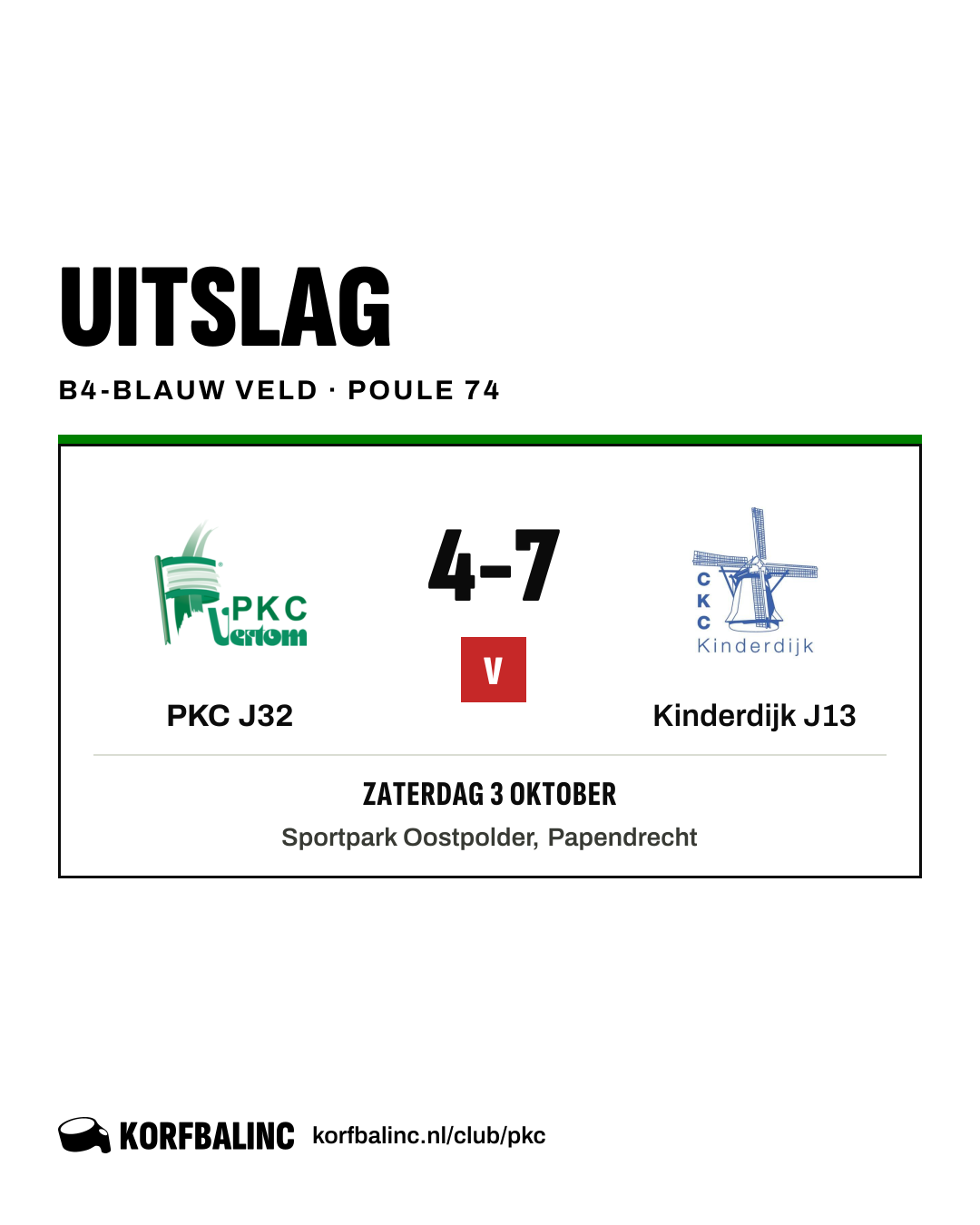 PKC J32 - Kinderdijk J13