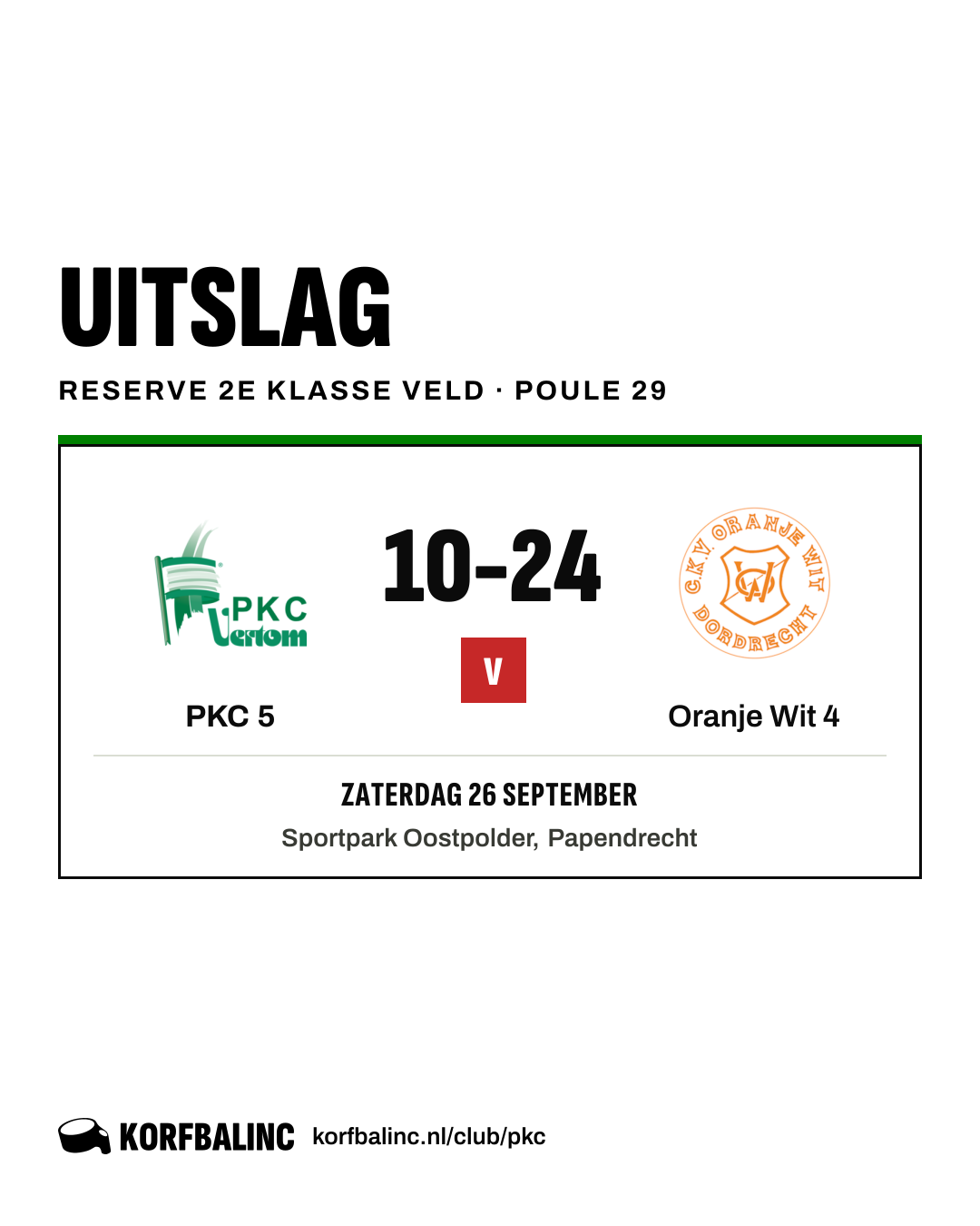 PKC 5 - Oranje Wit 4