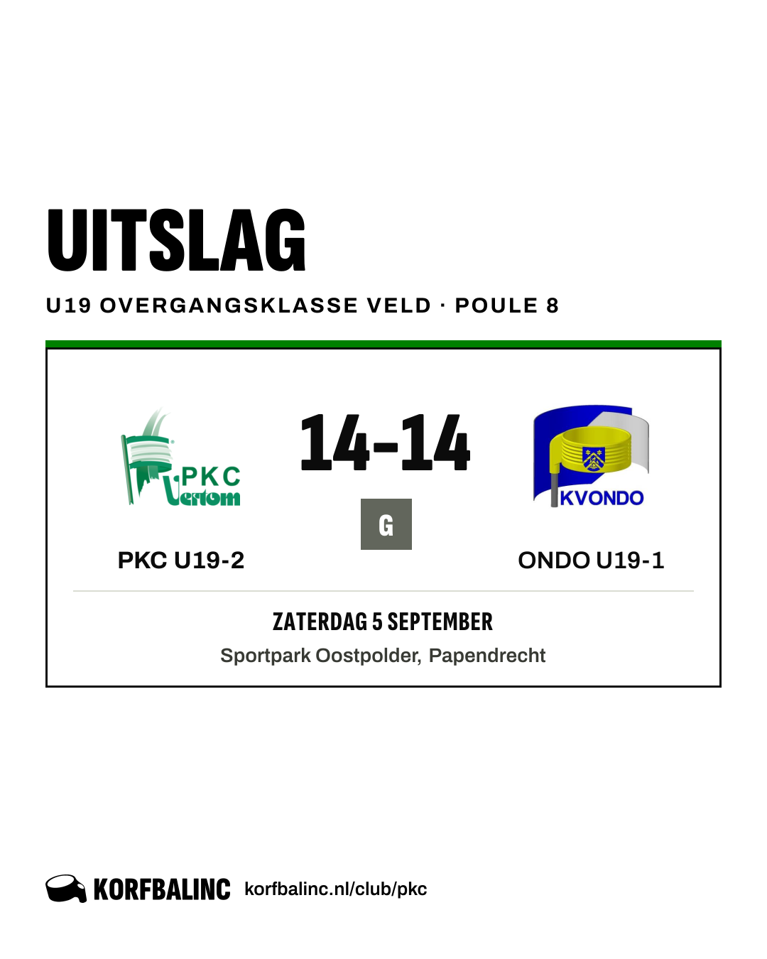 PKC U19-2 - ONDO U19-1