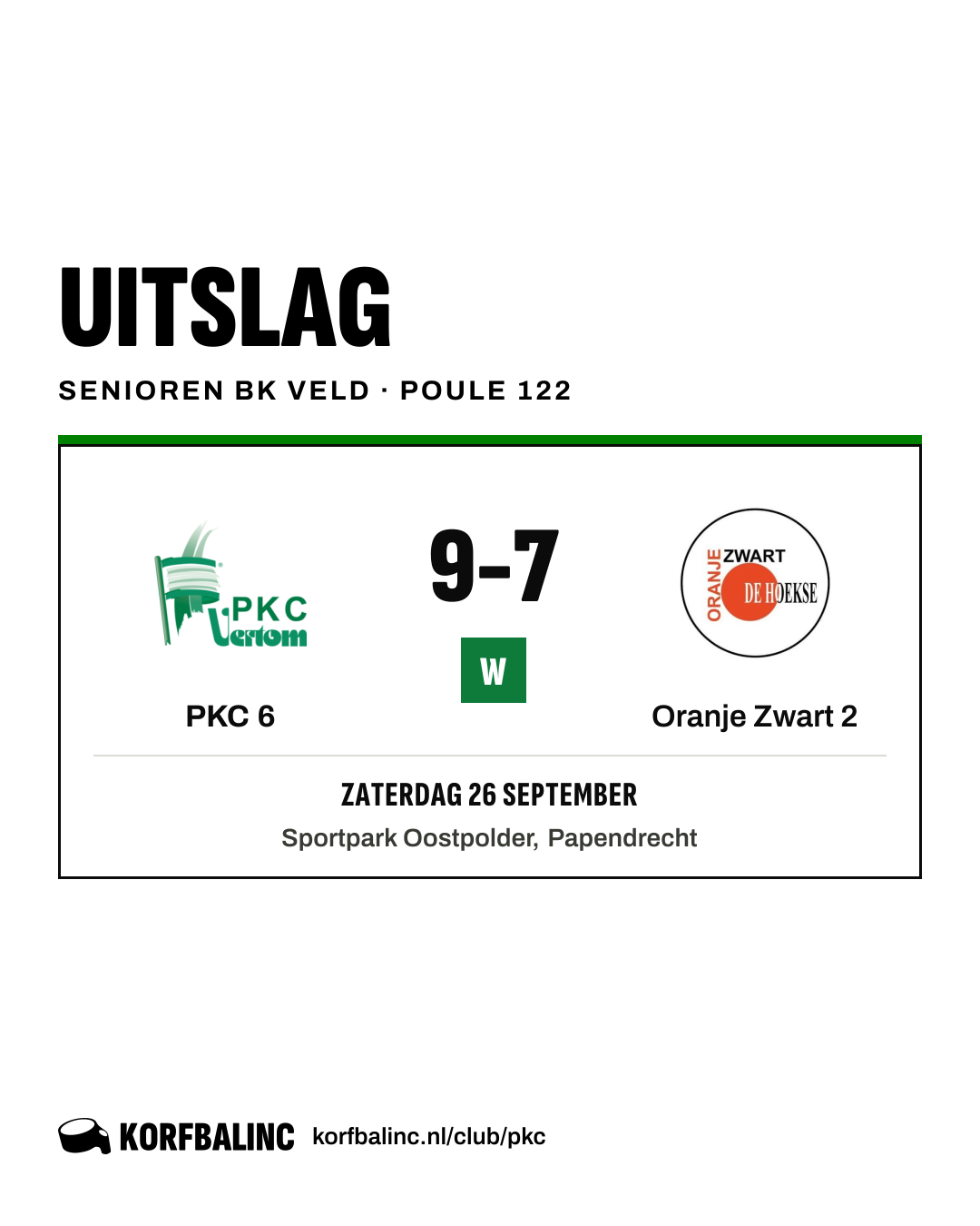 PKC 6 - Oranje Zwart 2