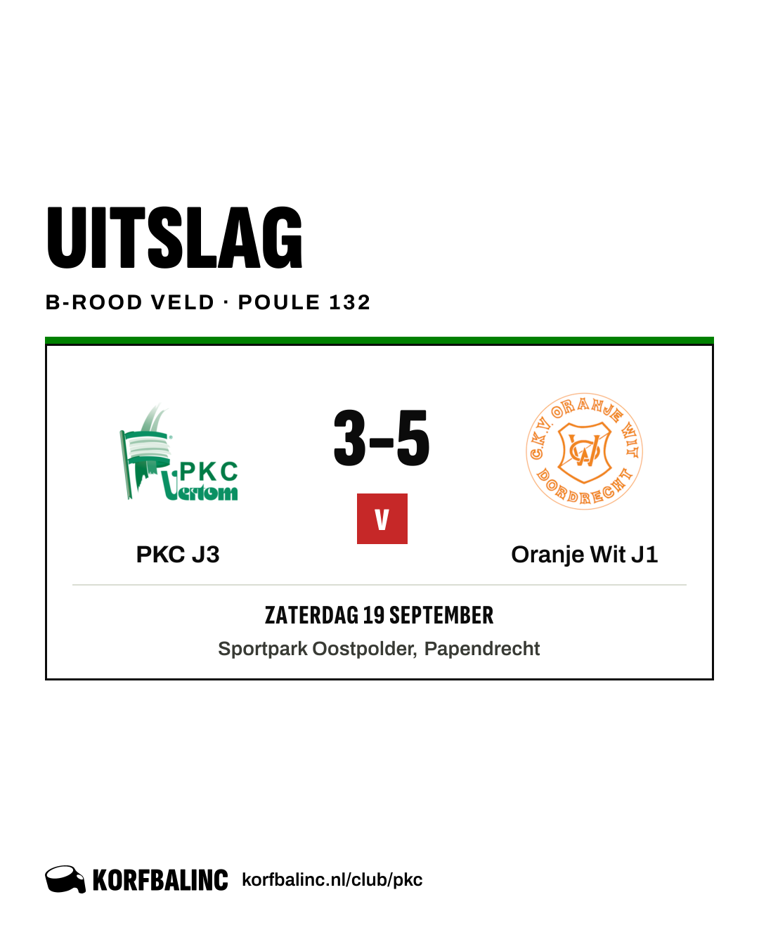 PKC J3 - Oranje Wit J1