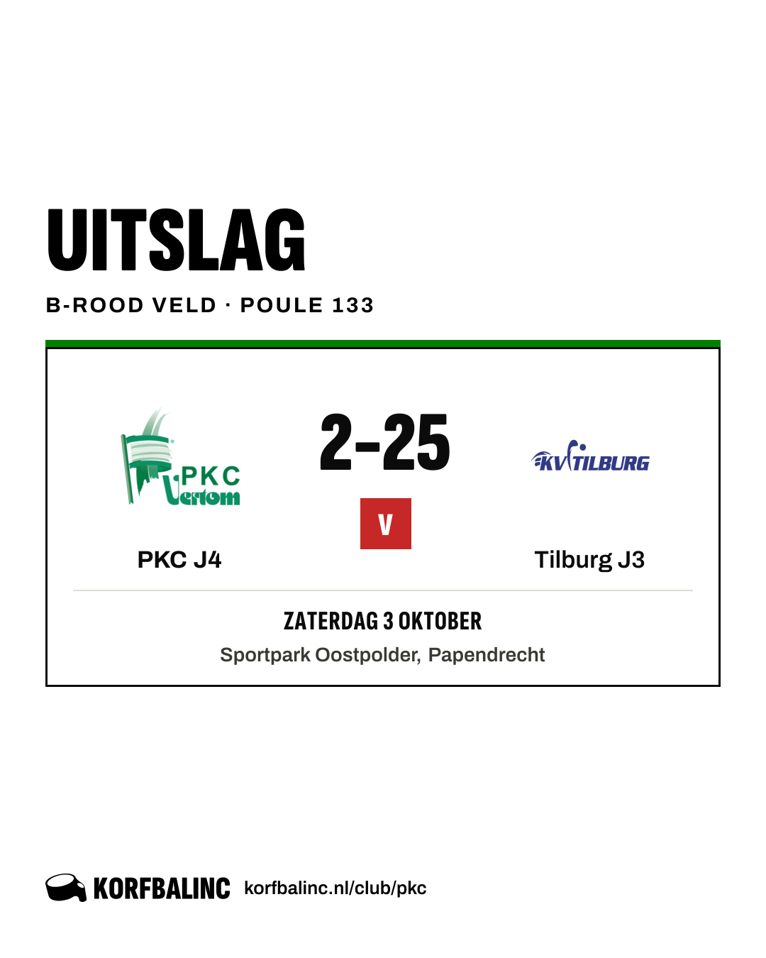 PKC J4 - Tilburg J3
