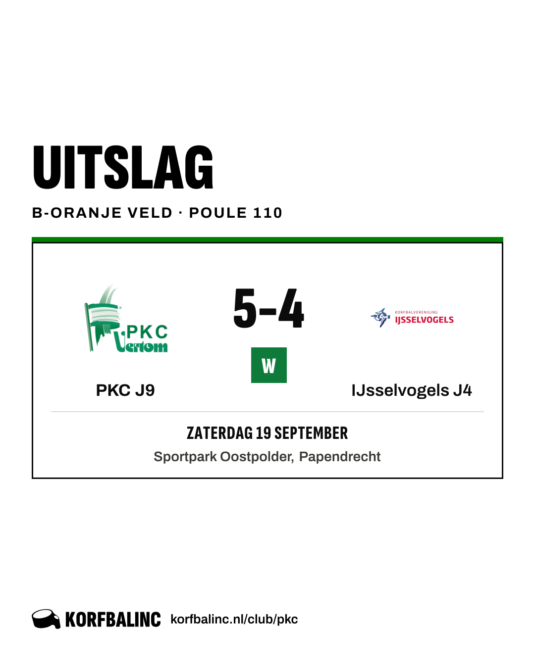 PKC J9 - IJsselvogels J4
