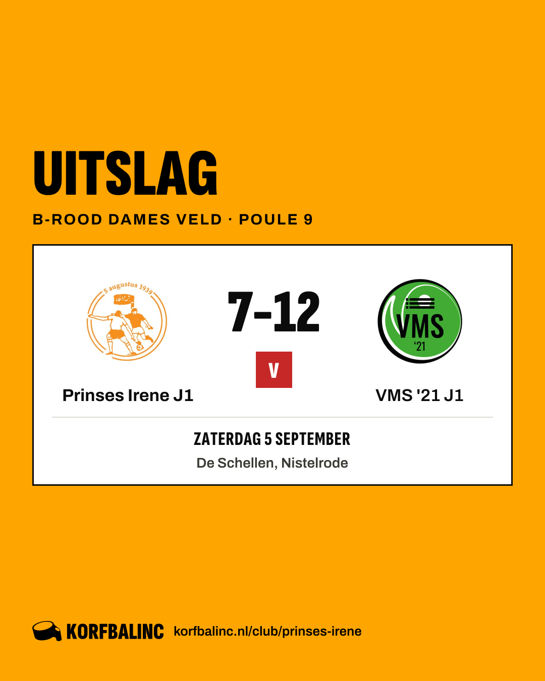 Prinses Irene J1 - VMS '21 J1