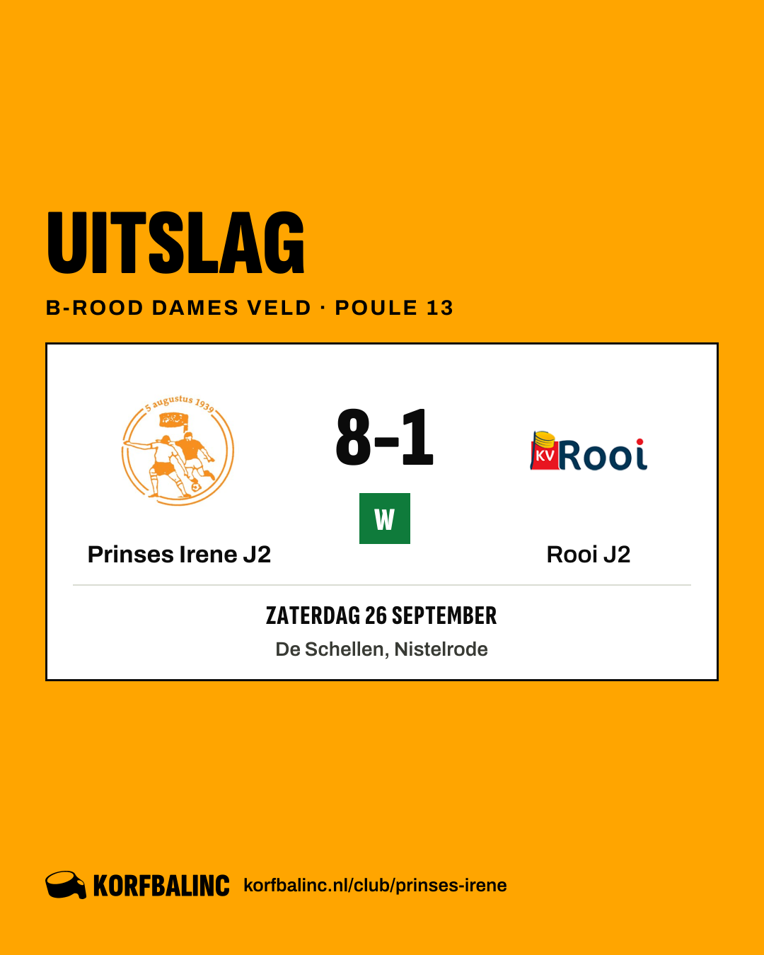 Prinses Irene J2 - Rooi J2