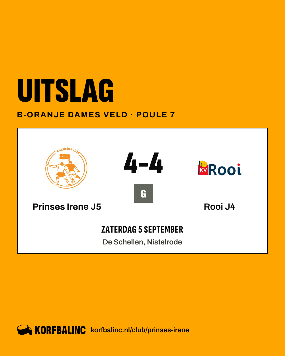 Prinses Irene J5 - Rooi J4