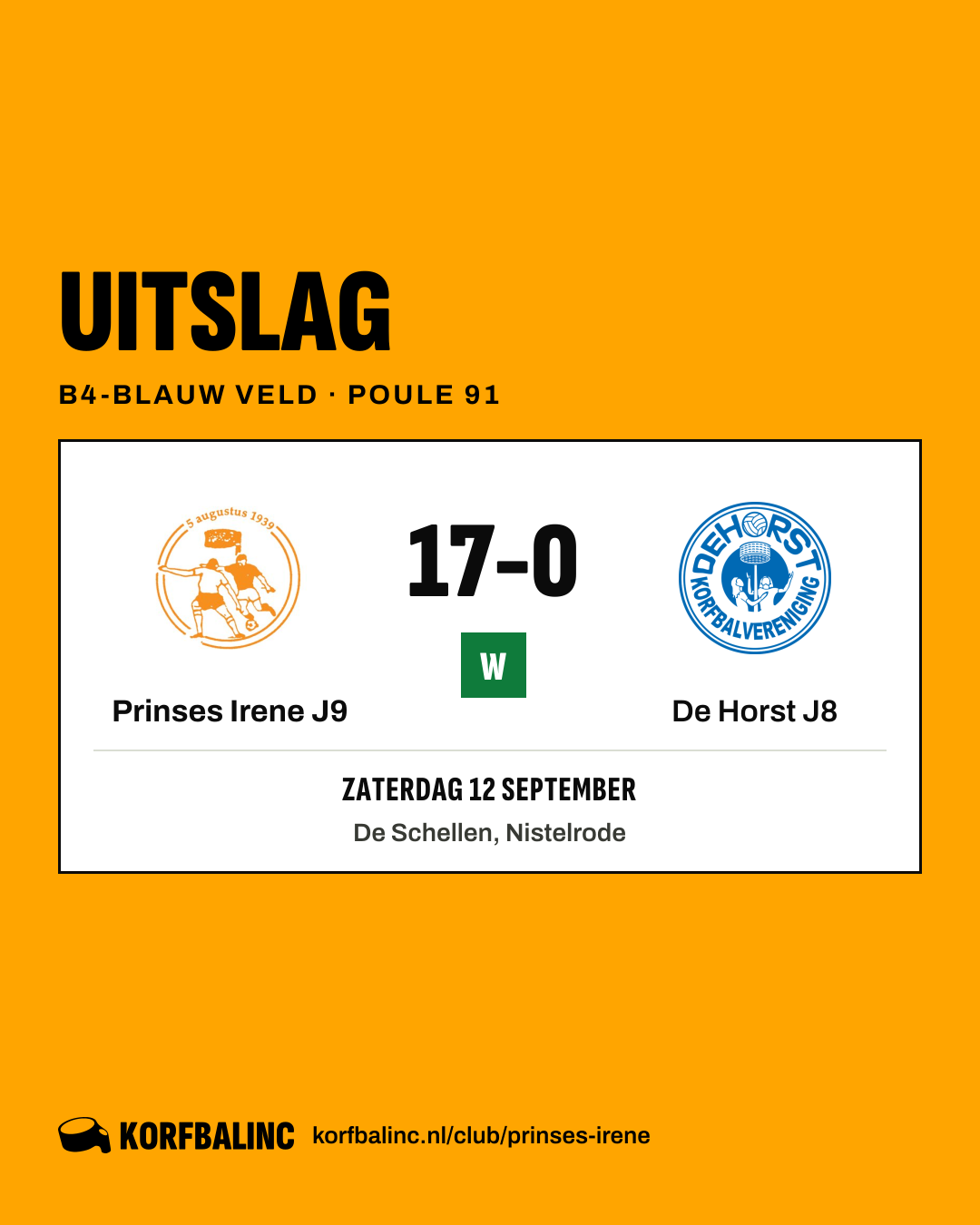 Prinses Irene J9 - De Horst J8