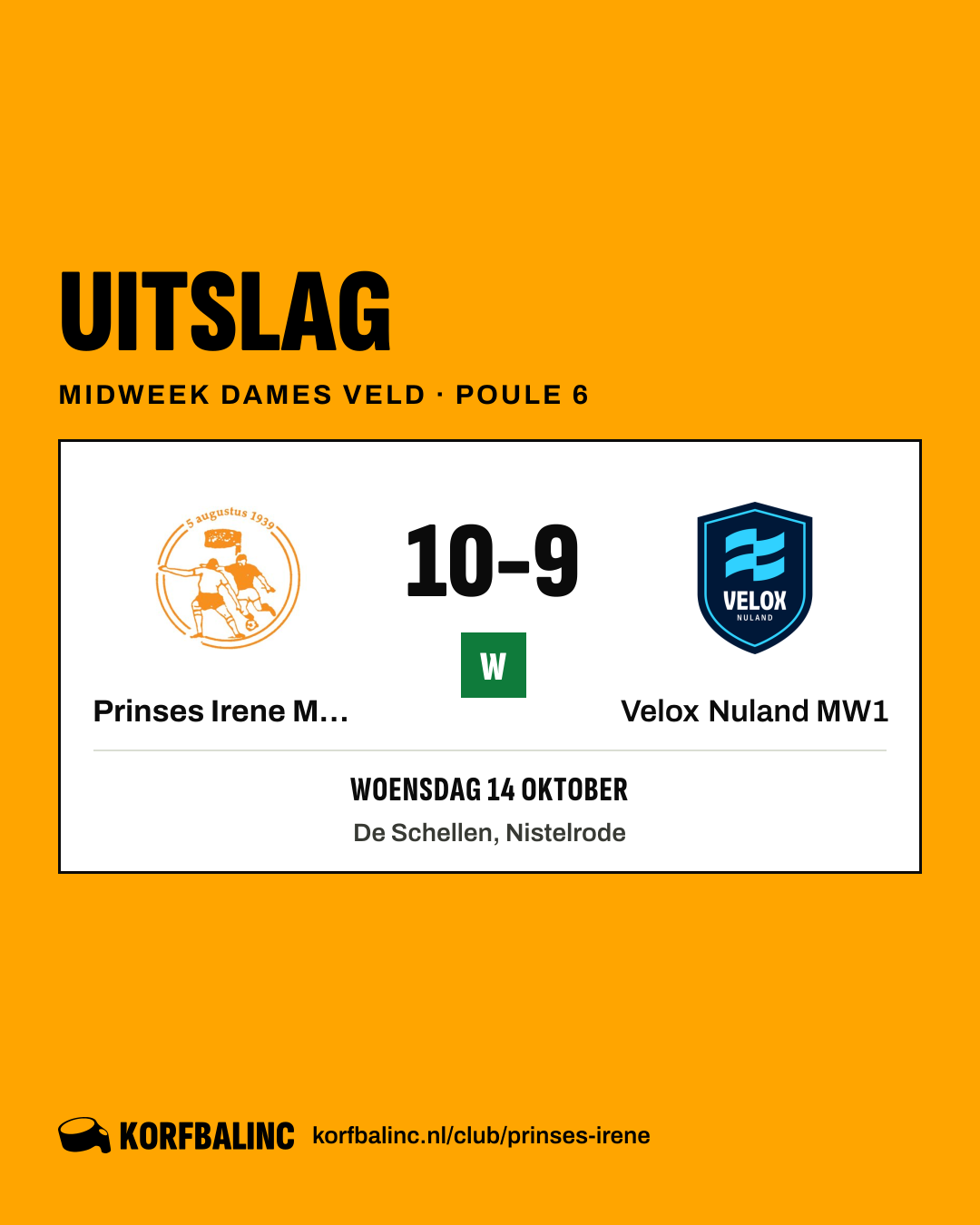 Prinses Irene MW2 - Velox Nuland MW1