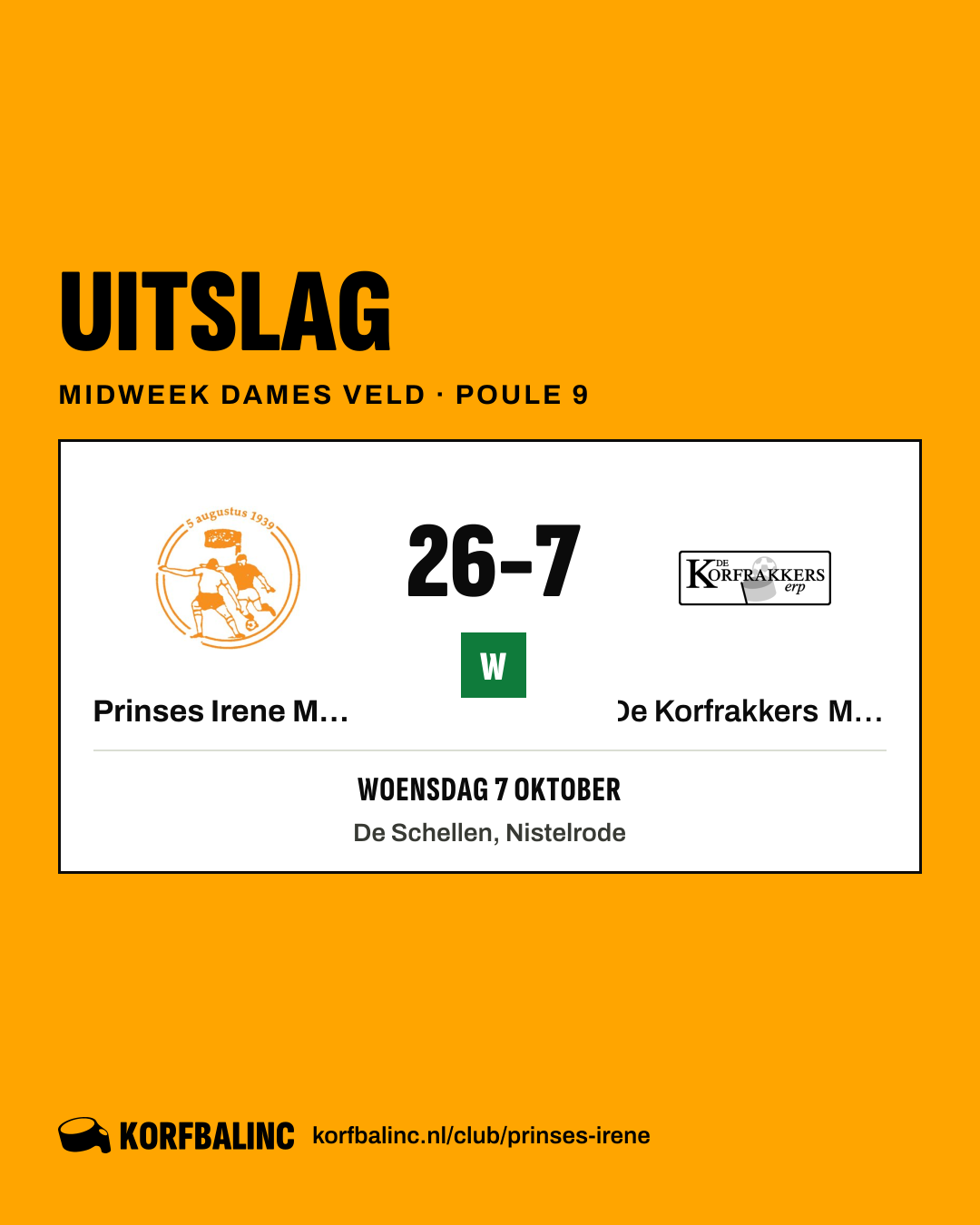 Prinses Irene MW1 - De Korfrakkers MW1